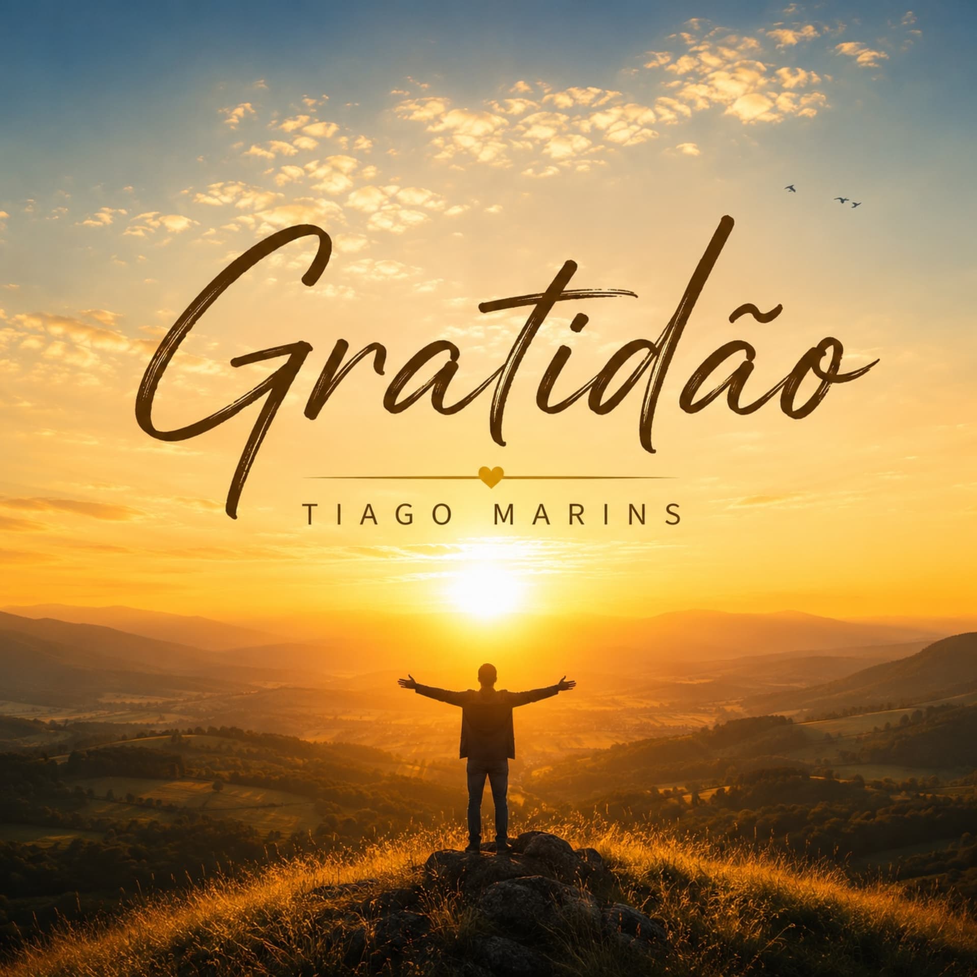 Capa da música Gratidão, de Tiago Marins